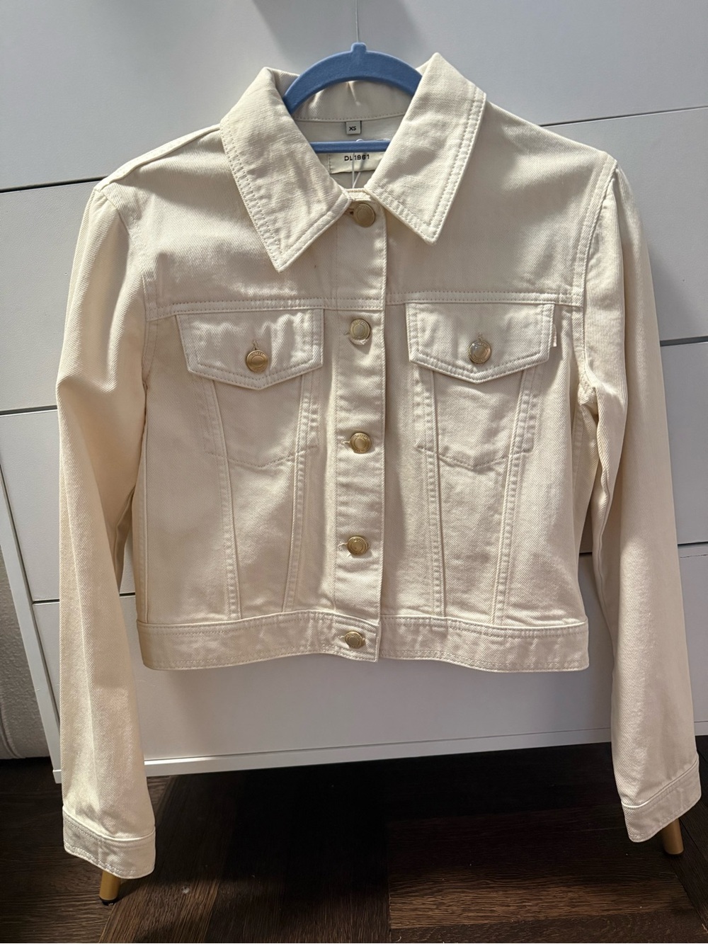 NWT White/Cream Denim Jacket